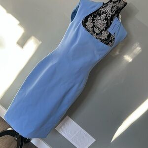 Mugler  Baby Blue Elegant Dress . NEW